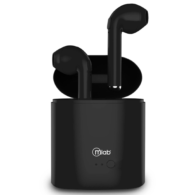 Audifonos Bluetooth Air Rhythm Microlab Tipo Airpods Negro