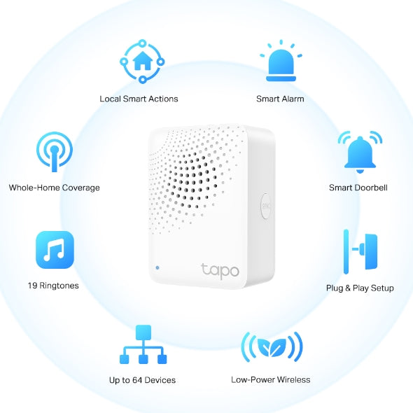 Hub Inteligente Tp-Link Tapo H100 Wifi Con Alarma Blanco – imagen 2