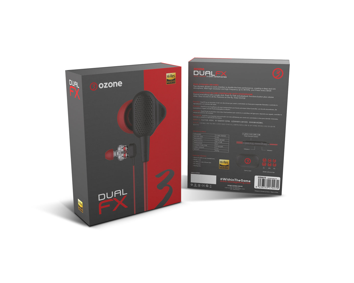 Audifonos Gamer Ozone Dual Fx Pc Ps4 Switch Xbox Negro – imagen 3