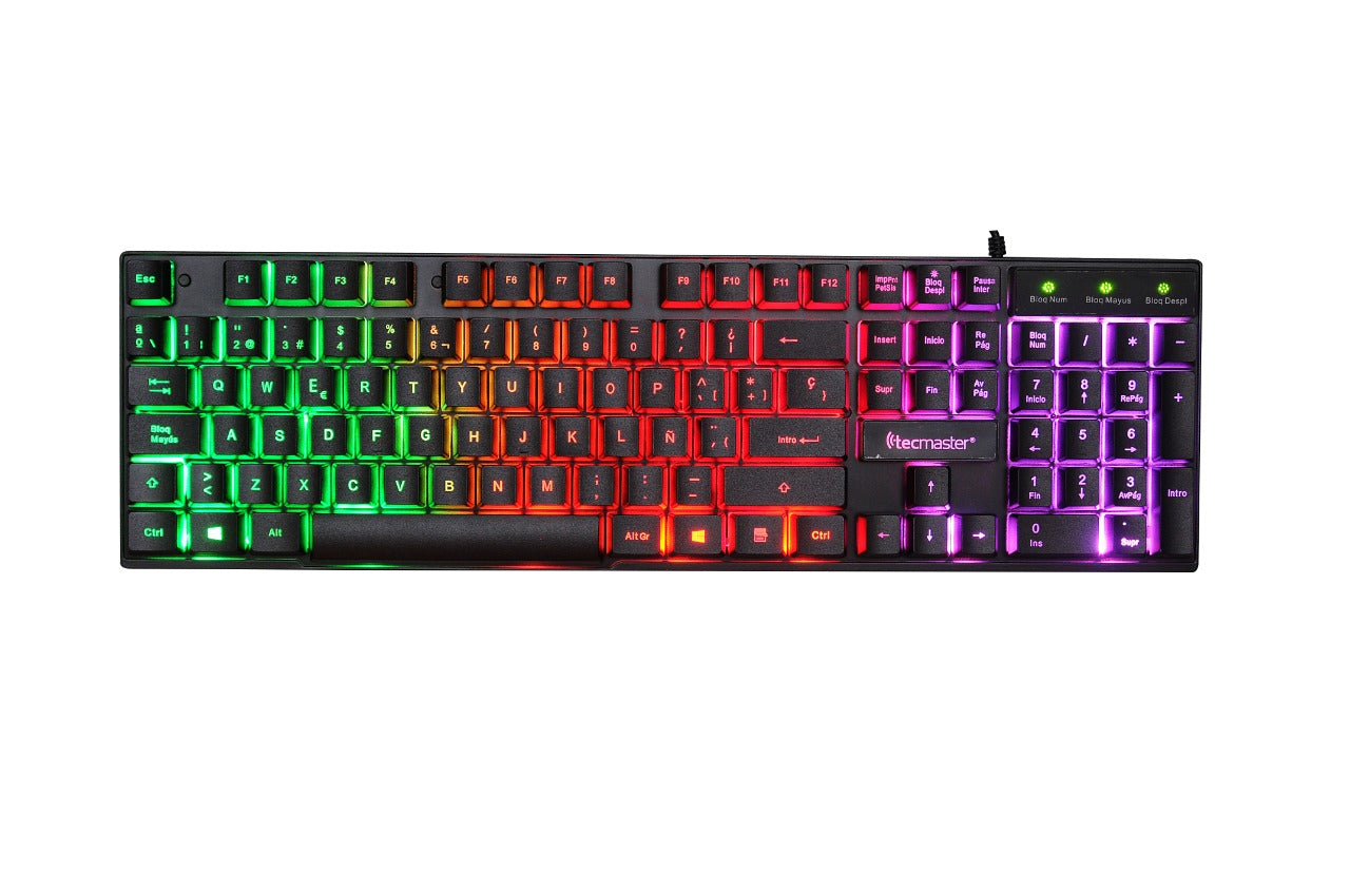Teclado Gamer Retroiluminado Tecmaster 002 Negro – imagen 2