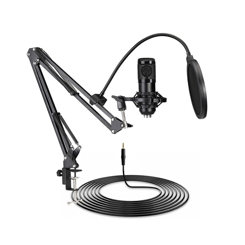 Microfono Gamer Condensador Profesional Usb Con Atril Njoytech Negro – imagen 4
