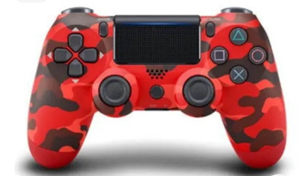 Control Joystick Dualshock PS4 Inalambrico Njoytech Camu Rojo – imagen 3