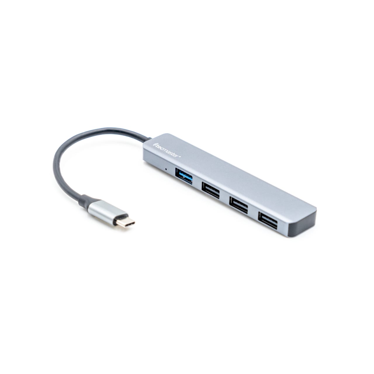 Adaptador Tecmaster Hub Tipo C + 4 Puertos Usb Gris – imagen 4