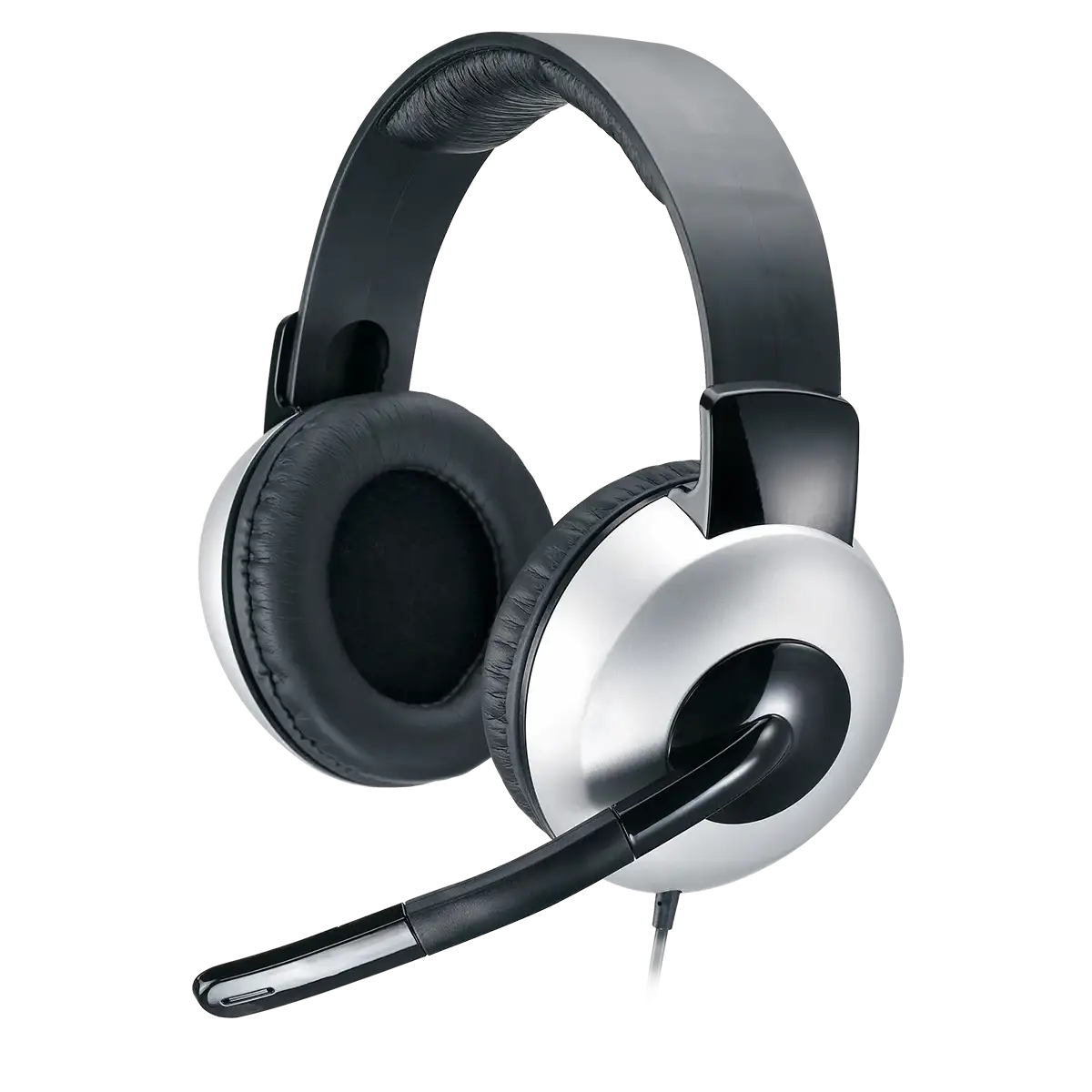 Audífonos Headset Genius Hs-05a Jack 3.5mm Microfono Negro Gris