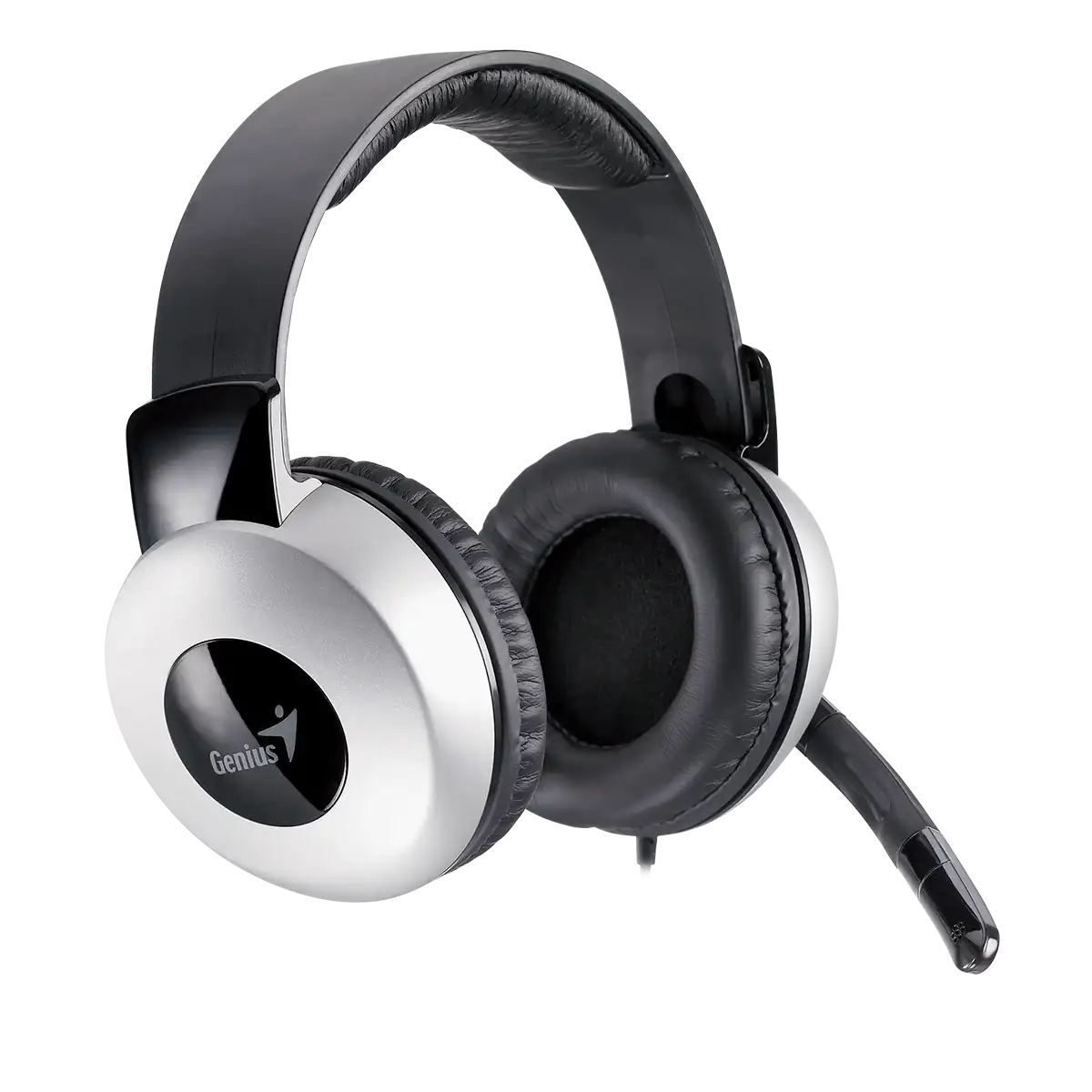 Audífonos Headset Genius Hs-05a Jack 3.5mm Microfono Negro Gris – imagen 2
