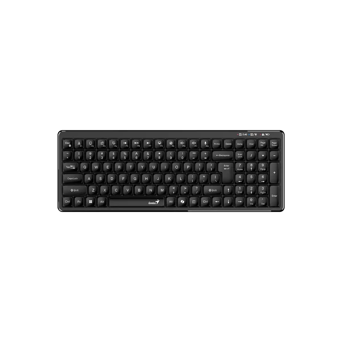 Teclado Genius Inalámbrico Bluetooth + 2,4 Ghz Copilot Luxmate Q7100BT Negro – imagen 4