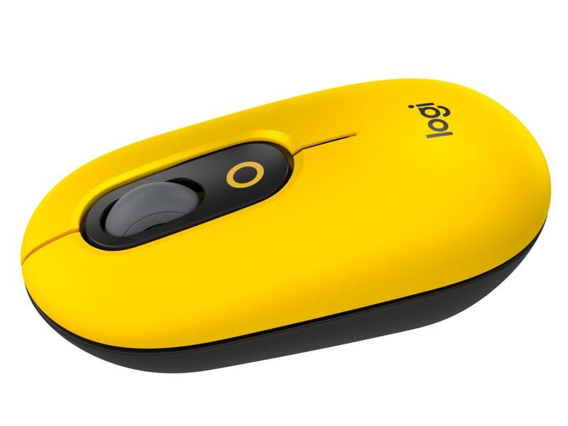 Mouse Bluetooth Logitech Pop Emoji Amarillo – imagen 2