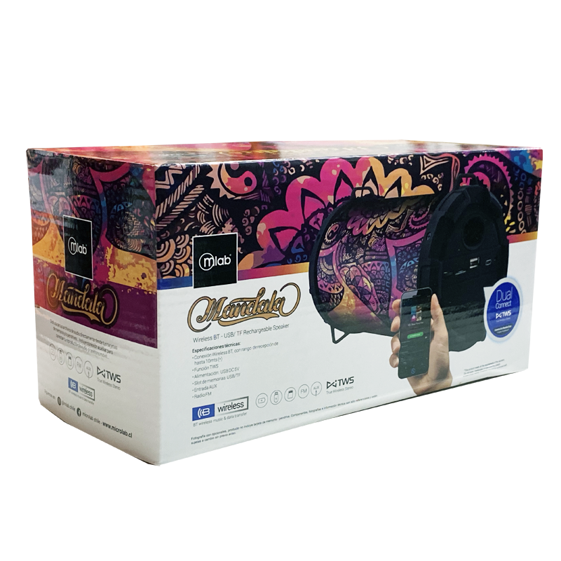 Parlante Bluetooth Zukabass Aux Mp3 Fm Microlab Mandala – imagen 3