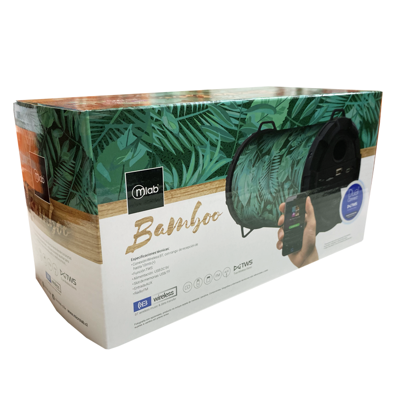 Parlante Bluetooth Zukabass Aux Mp3 Fm Microlab Bambu – imagen 3