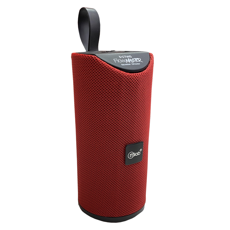 Parlante Bluetooth Flow Master Aux Mp3 Fm Microlab Rojo