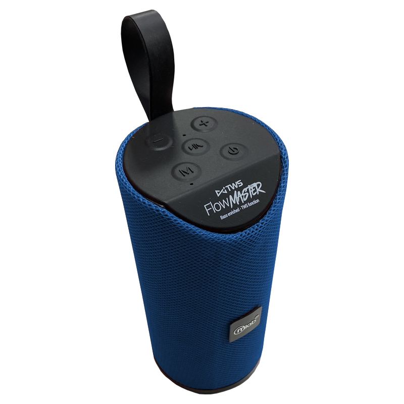 Parlante Bluetooth Flow Master Aux Mp3 Fm Microlab Azul – imagen 2
