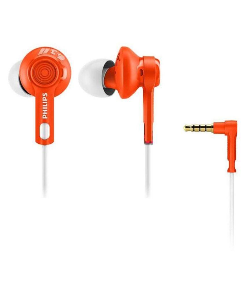 Audifonos Philips Deportivos ActionFit Shq2300 Naranjo – imagen 2