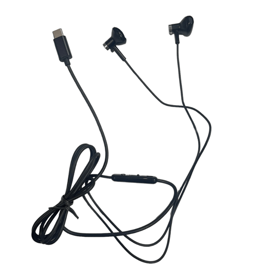 Audifonos In Ear Aiwa Conector Tipo C Aw-i60tc Negro