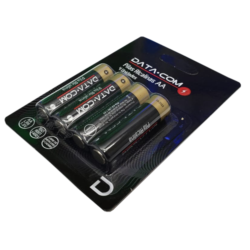 Pila Alcalina AA Datacom 4 Unidades