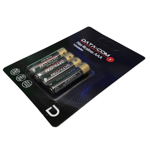 Pila Alcalina AAA Datacom 4 Unidades
