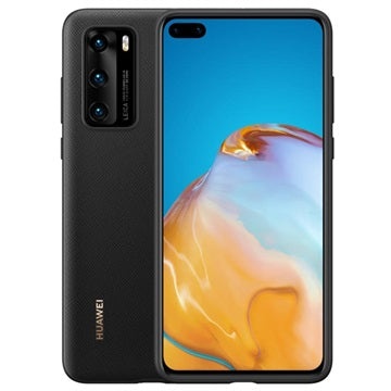 Huawei P40 Pro Carcasa PU Original Negro – imagen 3