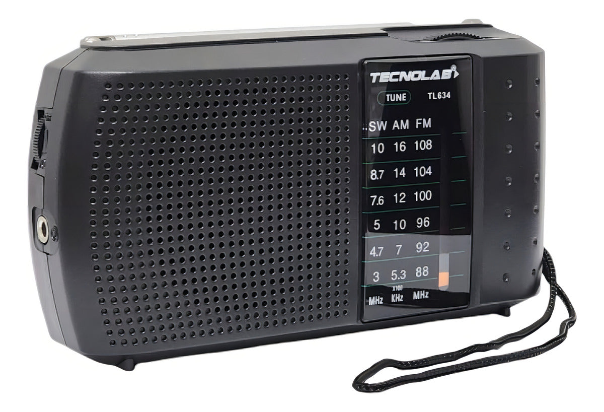 Radio Portátil de Bolsillo AM/FM/SW Tecnolab TL634 Negro – imagen 3