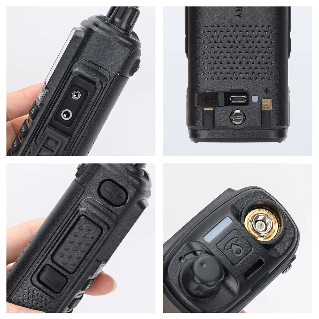 Kit 2 Unidades Radio Walkie Talkie Baofeng Waterproof UV-17M Negro – imagen 3