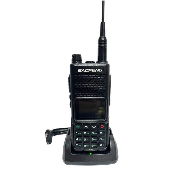 Radio Transmisor Walkie Talkie Baofeng 10w Tipo C UV-30 Negro – imagen 3
