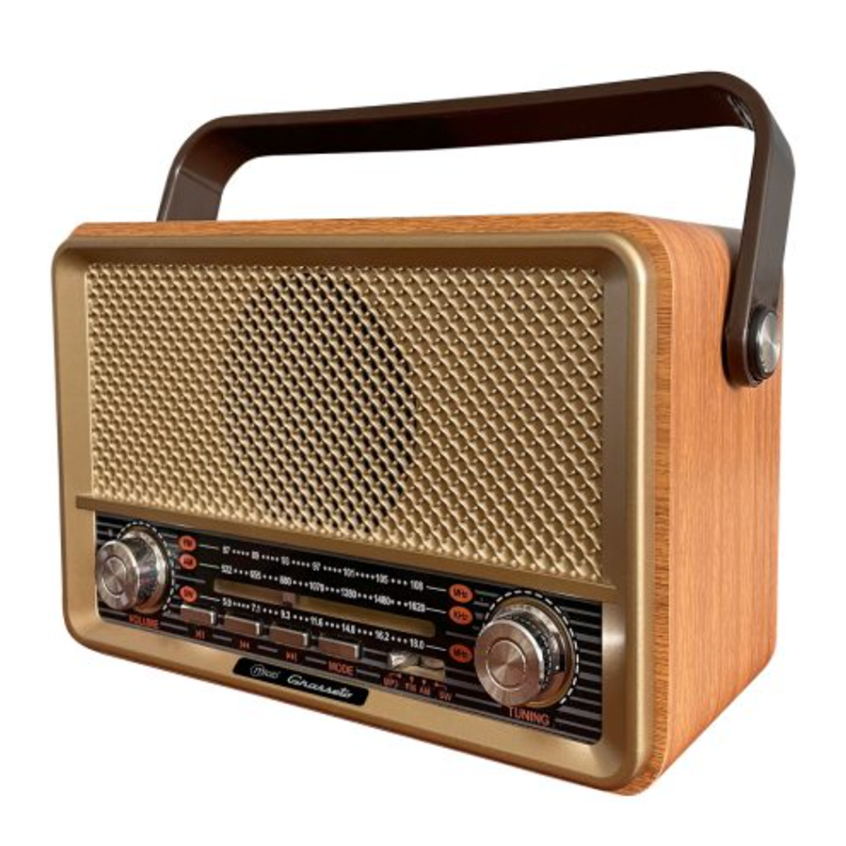 Radio Portatil Bluetooth Retro Grosseto Microlab Cafe