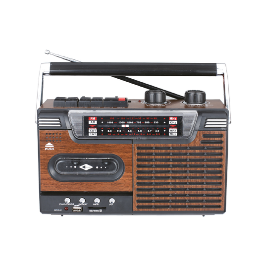 Radio Portatil Bluetooth Casette Recorder Audiopro Ap02076 Negro