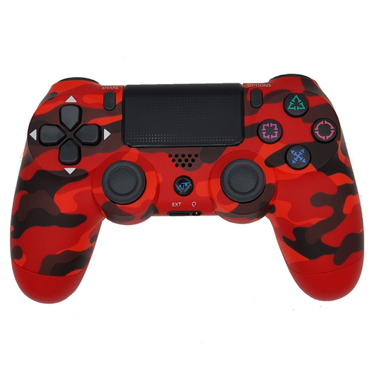 Control Joystick Dualshock PS4 Inalambrico Njoytech Camu Rojo