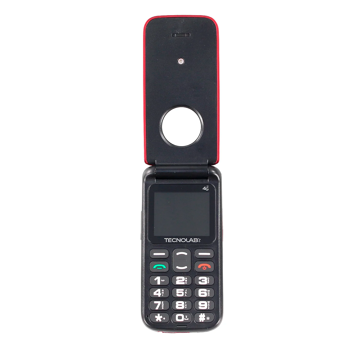 Teléfono Senior Tecnolab 4G BT 1.77" Adulto Mayor TL886 Rojo