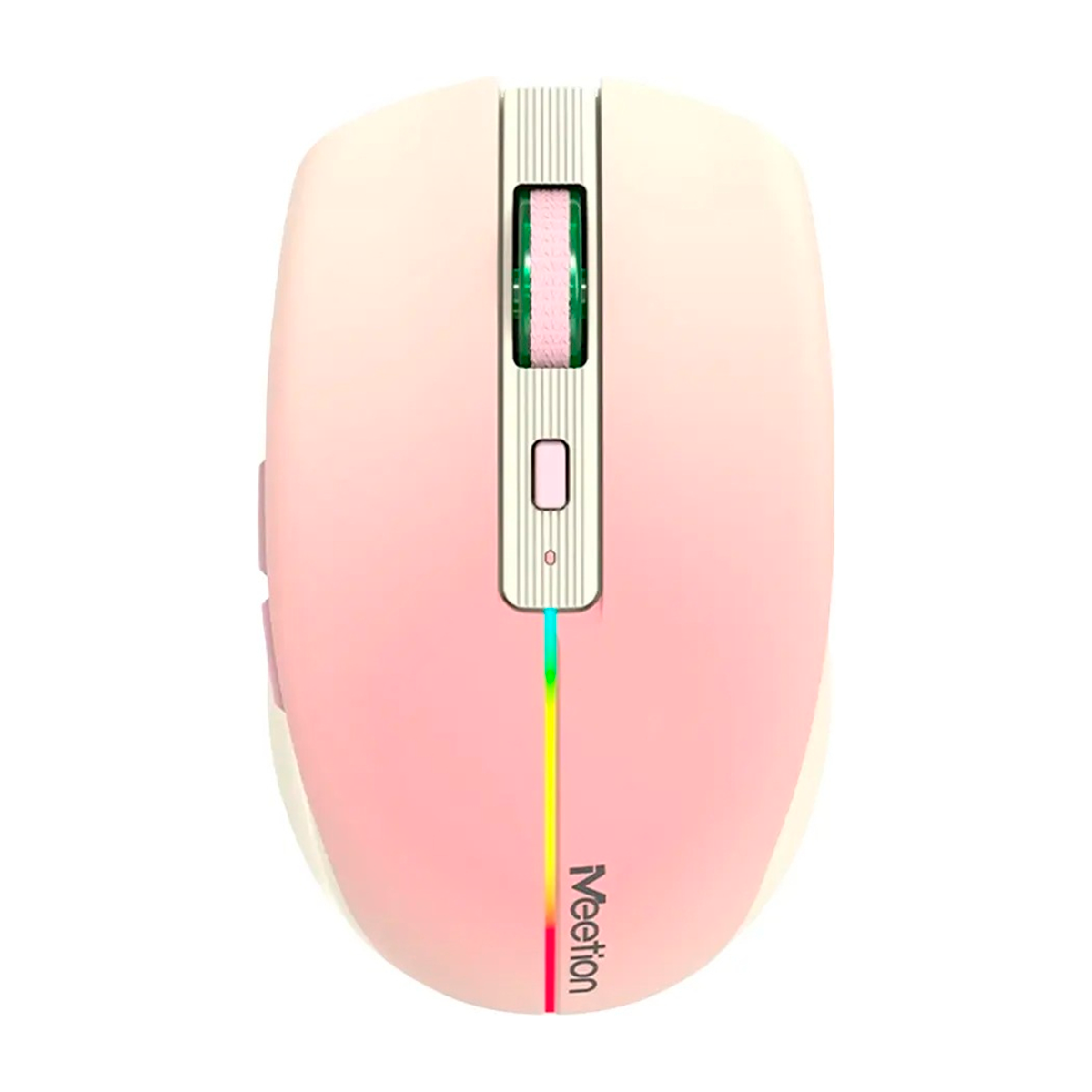 Mouse Vertical Dual Wireless Bluetooth Meetion Btm002 Rosa