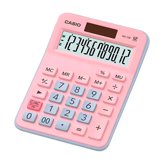 Calculadora Escritorio Casio Mx-12b 12 Digitos Color Rosa