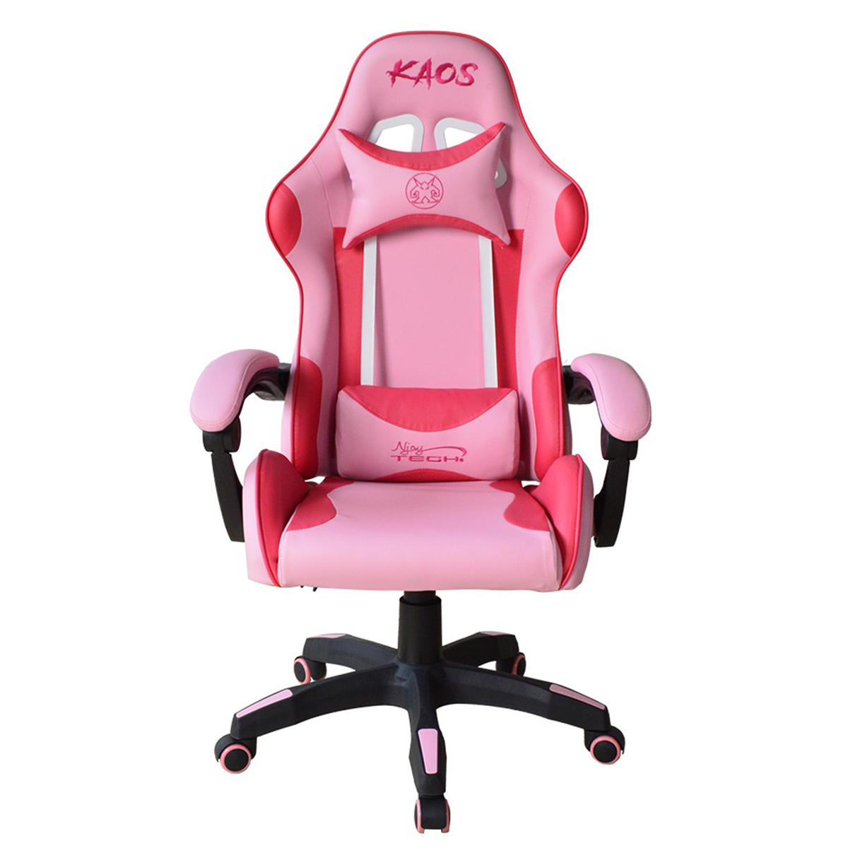 Silla Gamer Kaos Njoytech Reclinación 150º Rosado