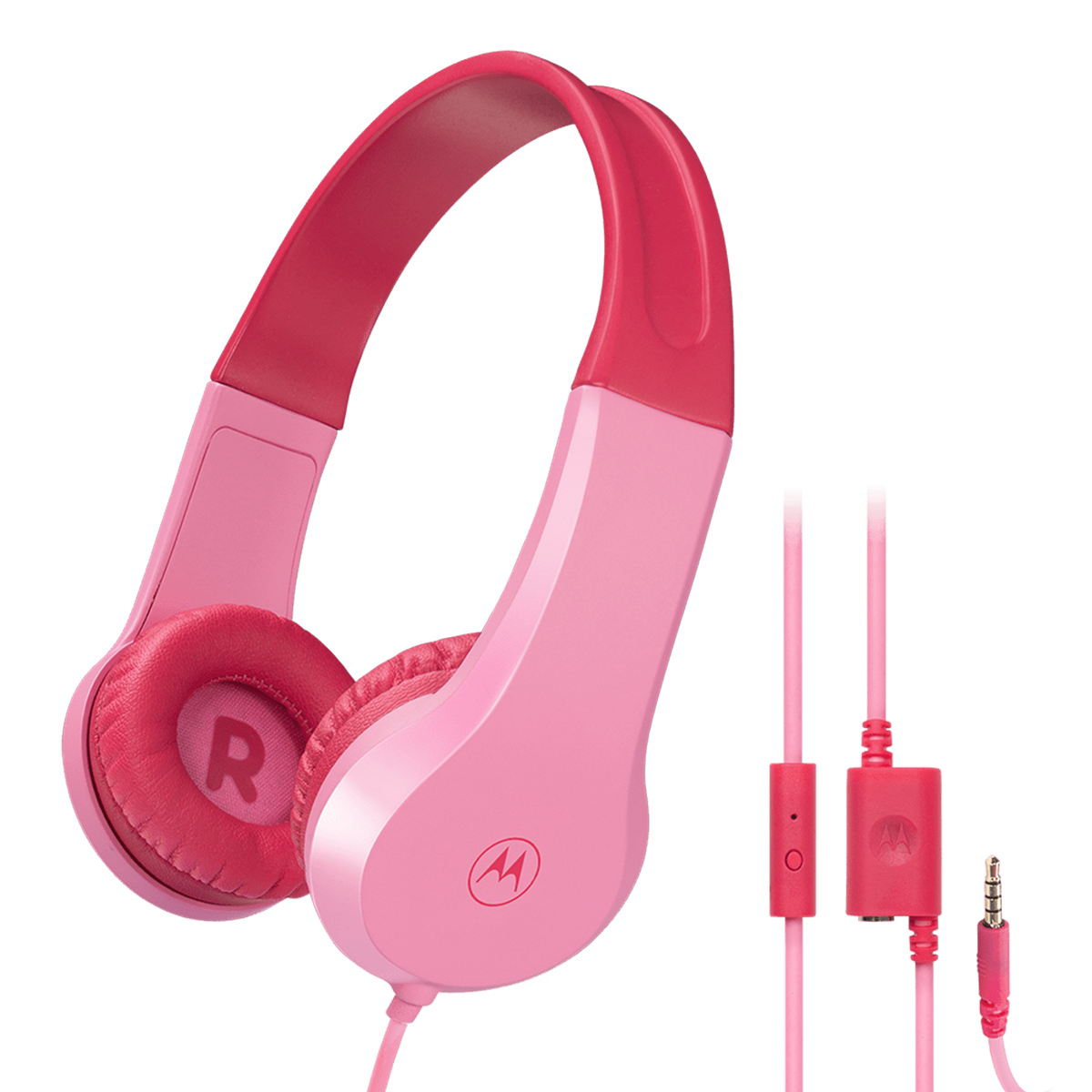 Audífonos Para Niños Motorola Moto Jr 200 Rosado