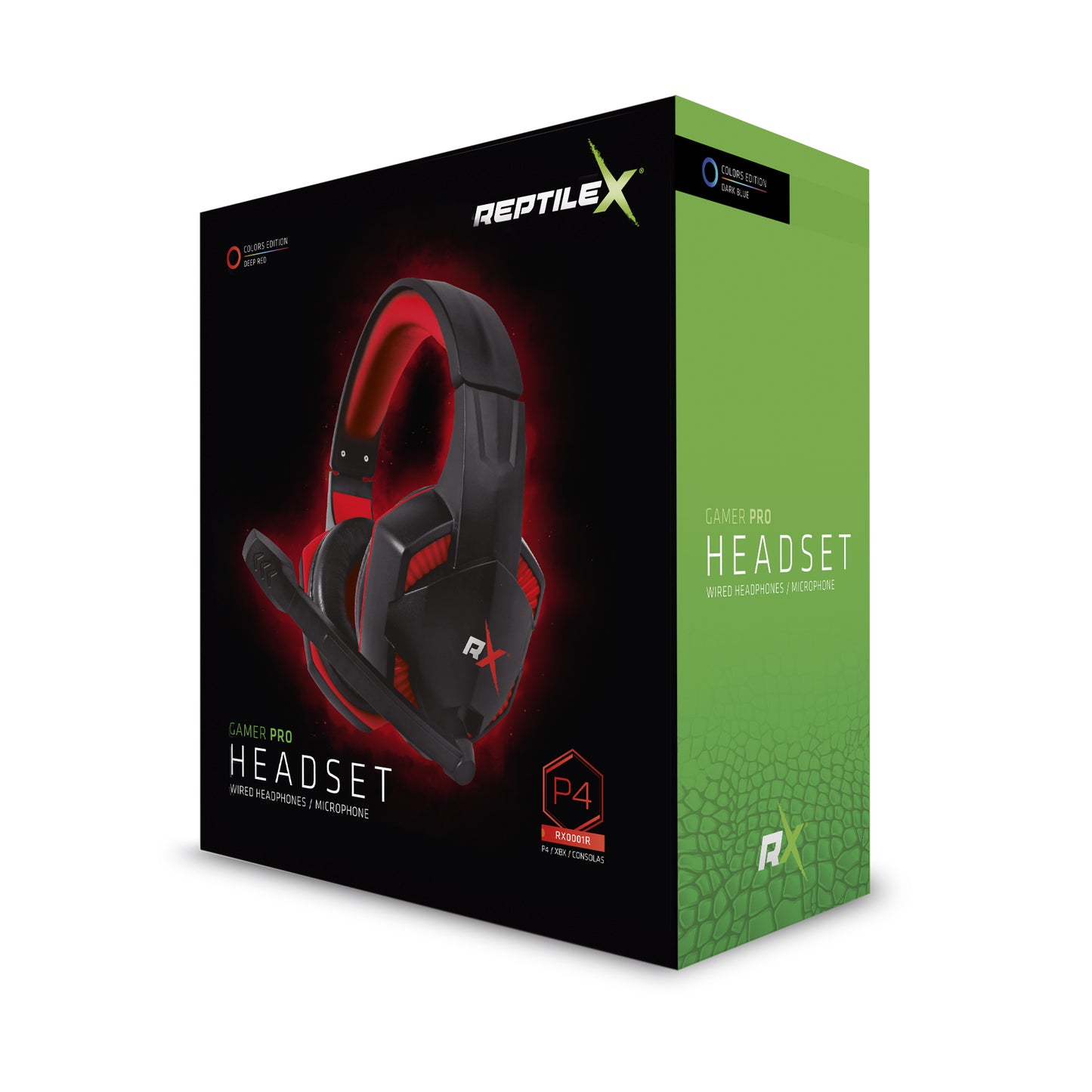 Audifonos Gamer Reptilex RX0001r Pc Ps4 Xbox Rojo – imagen 3