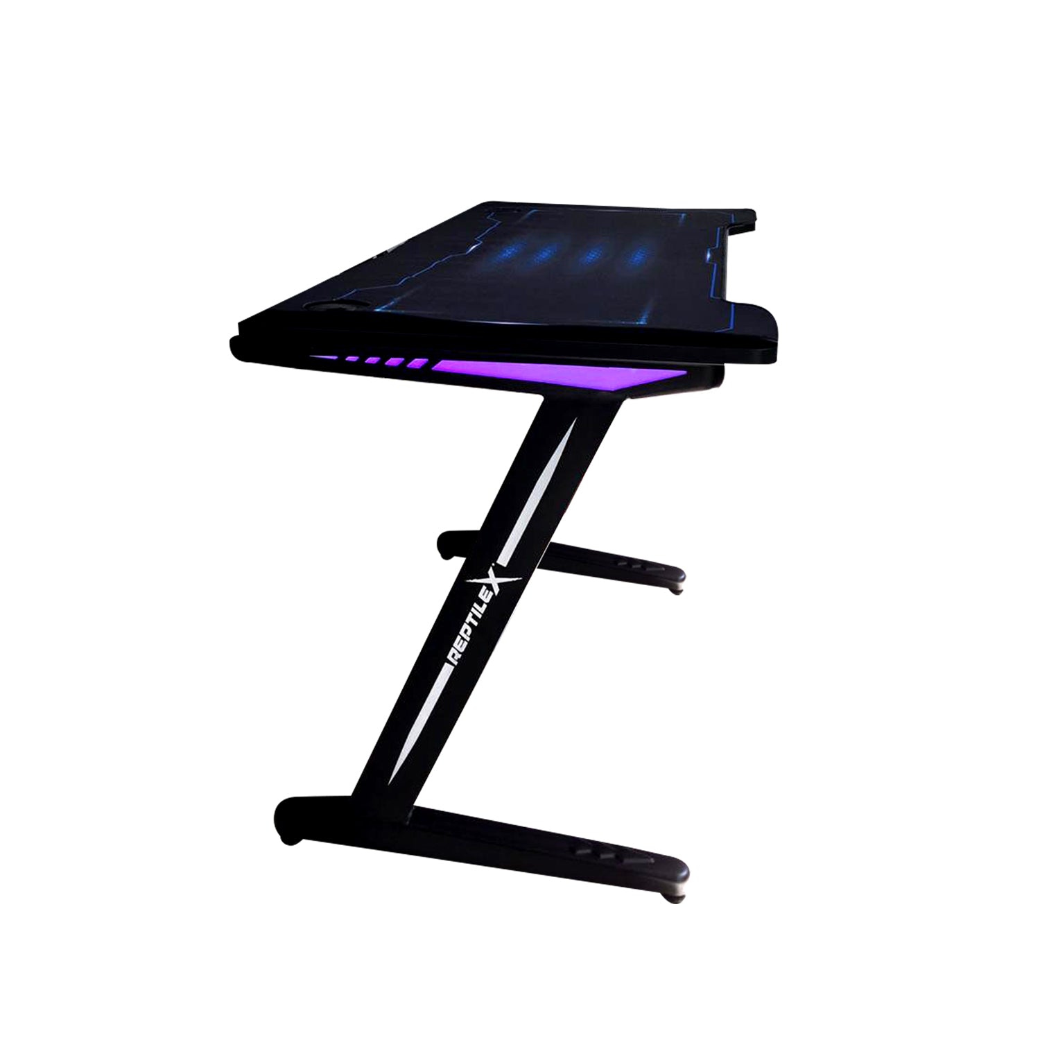 Escritorio Gamer Rgb Acero Reptilex Negro – imagen 3