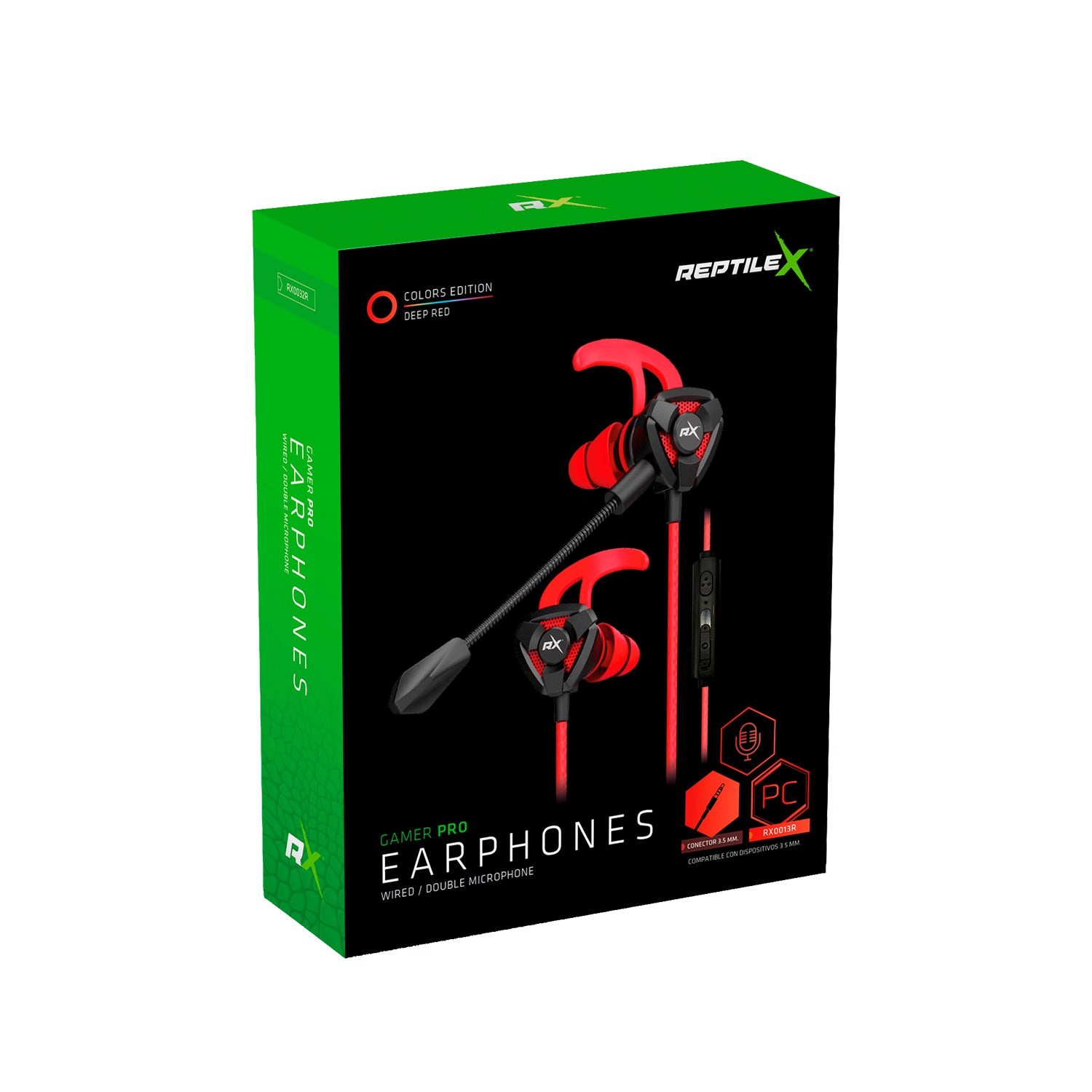Audifonos Gamer Reptilex RX0032 Rojo – imagen 4