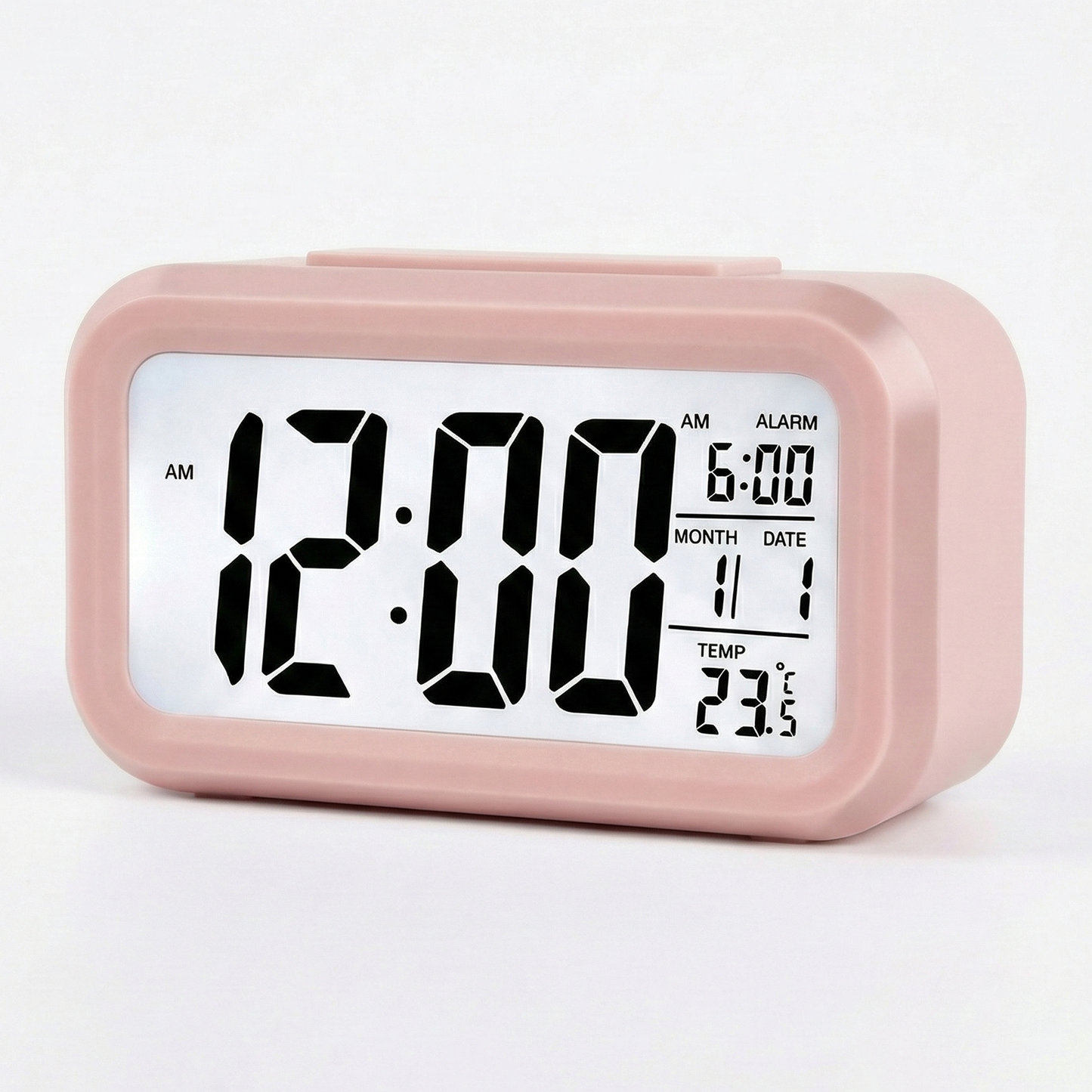 Reloj Despertador Tecnolab Tl305 Digital Pantalla Rosado