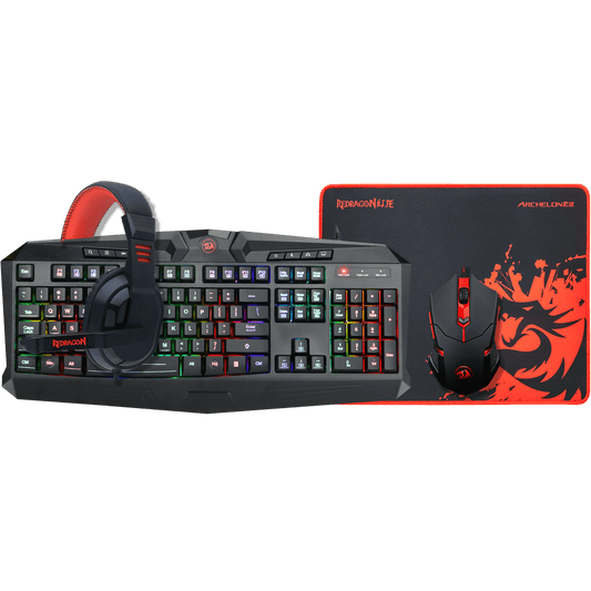 Kit Gamer Redragon S101 Teclado Mouse Audifono Mousepad