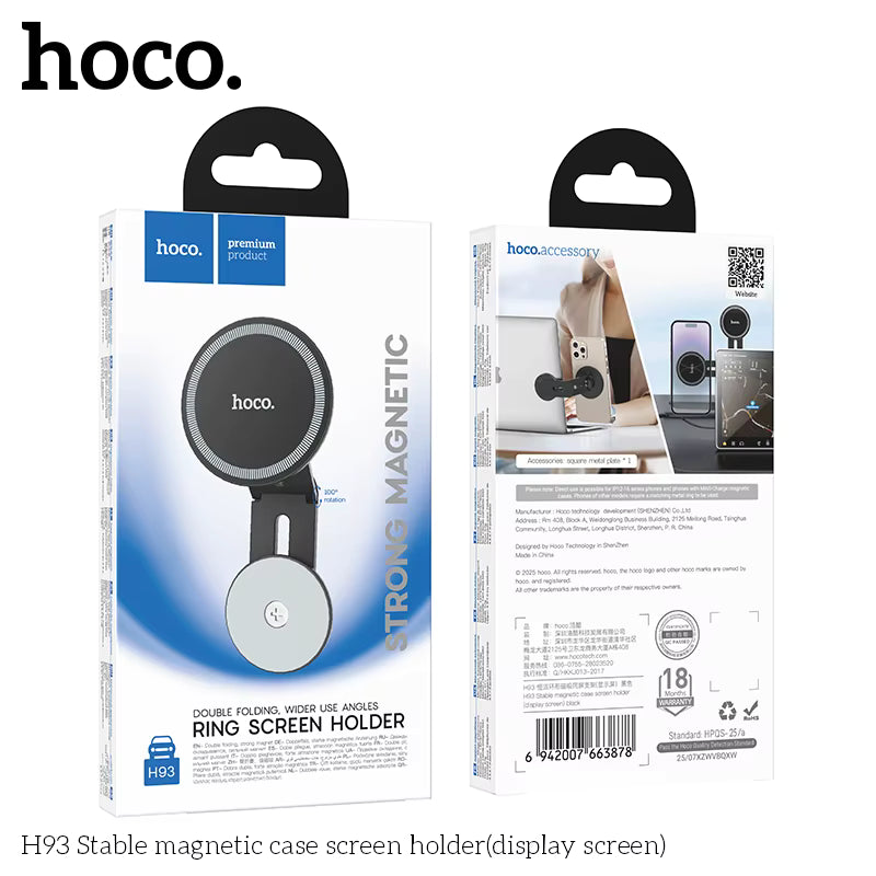 Soporte Magnetico Universal Hoco H93 Para Magsafe Negro – imagen 2