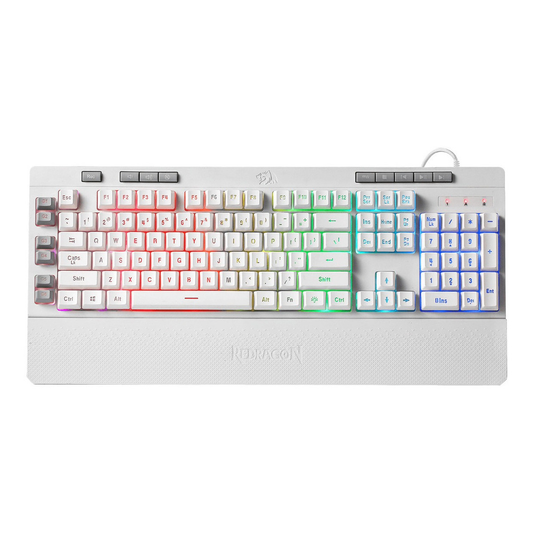 Teclado Gamer Redragon Shiva Rgb K512w Blanco
