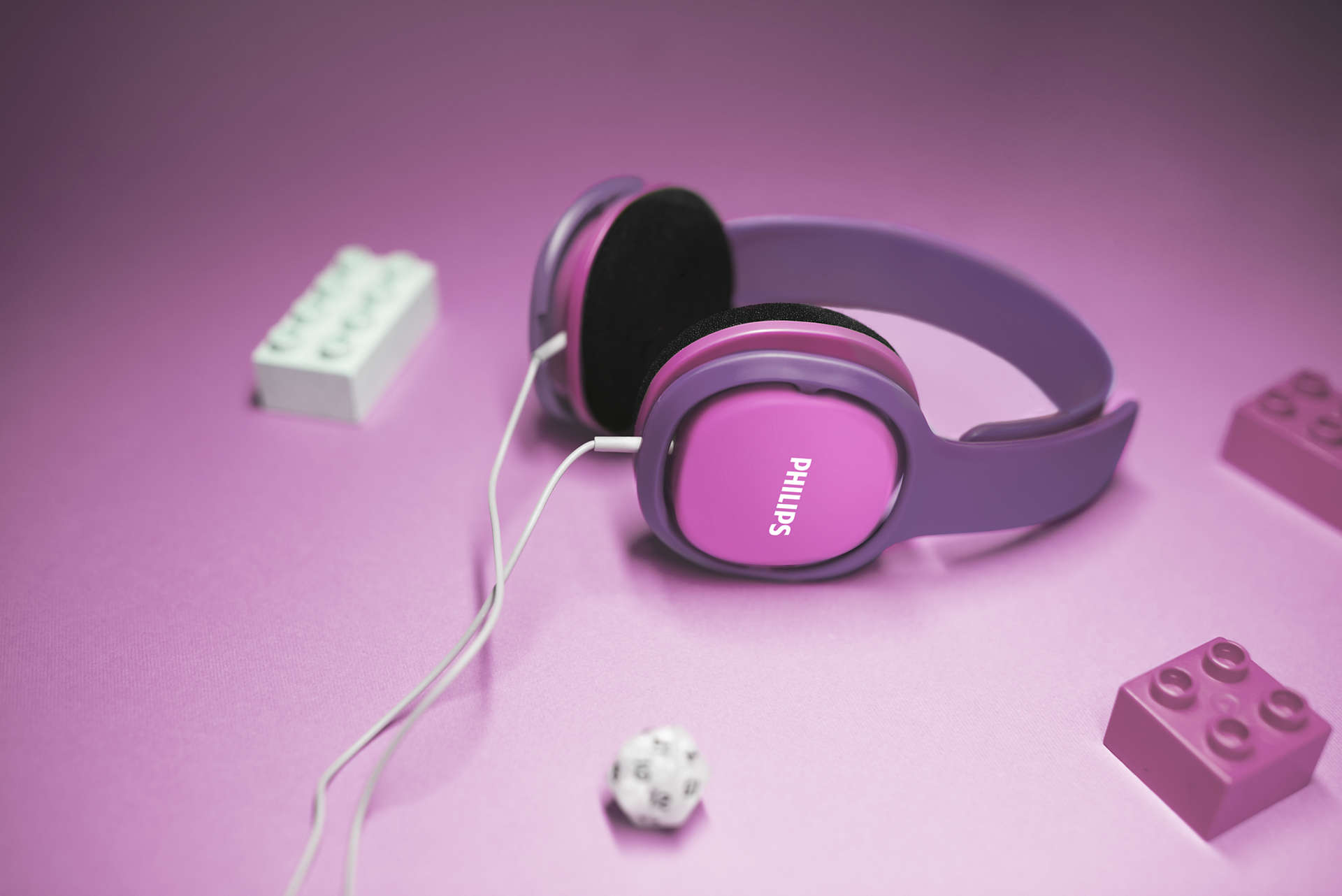Audífonos Para Niños Monster Philips SHK2000 Rosado – imagen 2