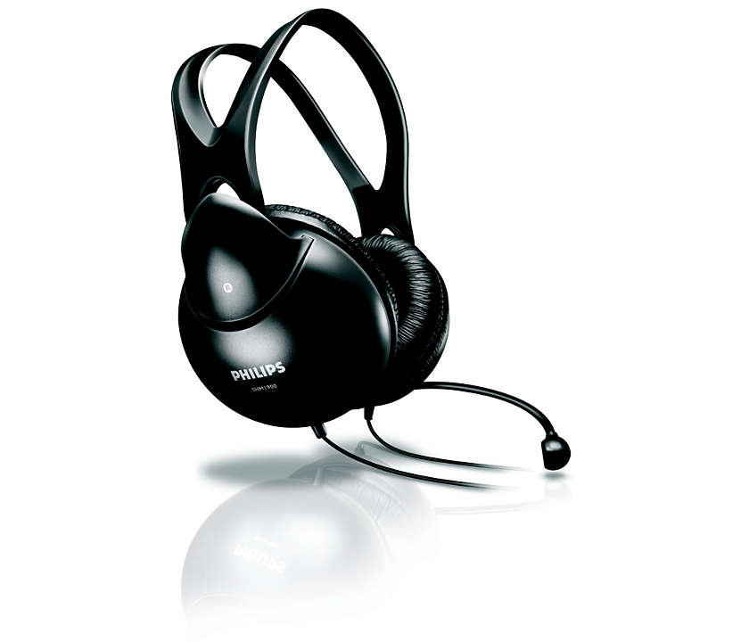 Audífonos Philips Shm1900 Con Microfono Negro – imagen 2