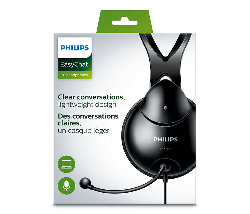 Audífonos Philips Shm1900 Con Microfono Negro – imagen 3