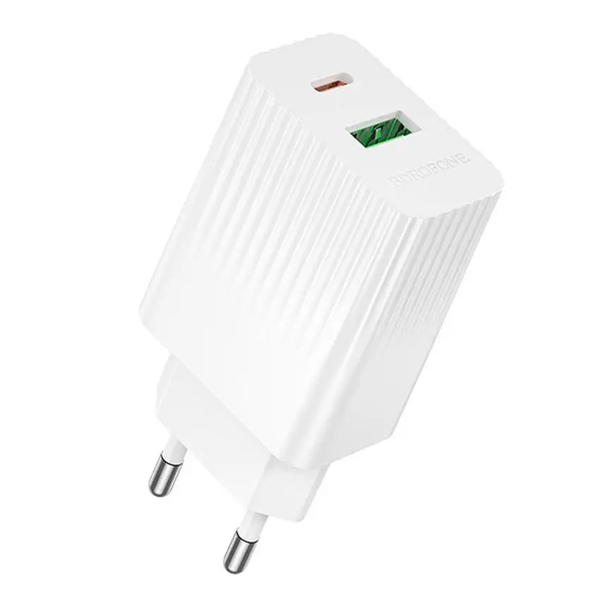 Cargador Borofone Ba76a 30w Qc 3.0 Dual Blanco
