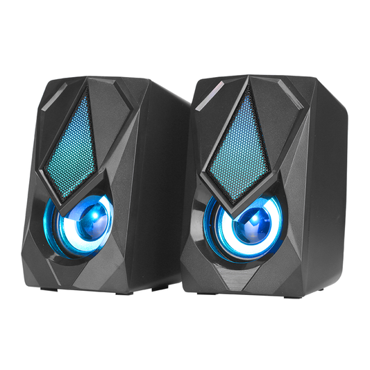 Parlantes Gamer Strike Me Sk402 Rgb Negro