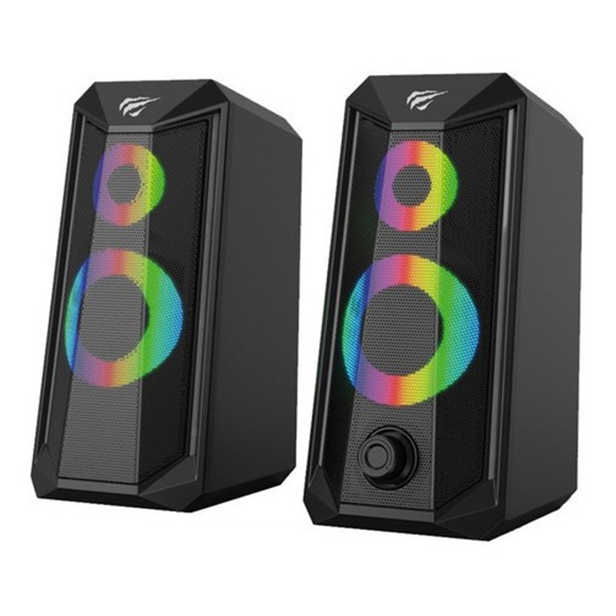 Parlantes Gamer Gamenote Sk202 Rgb Negro