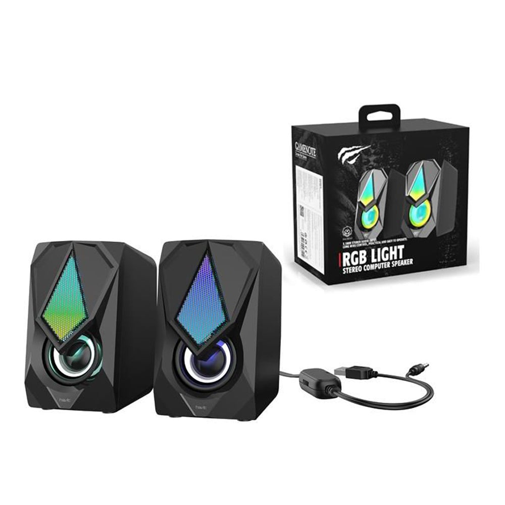 Parlantes Gamer Gamenote Sk563 Rgb Negro – imagen 2