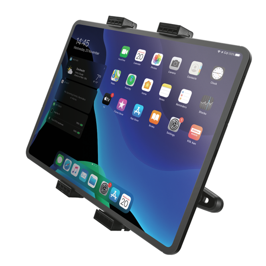 Soporte Universal De Autos Para Tablet Ipads Trust Negro