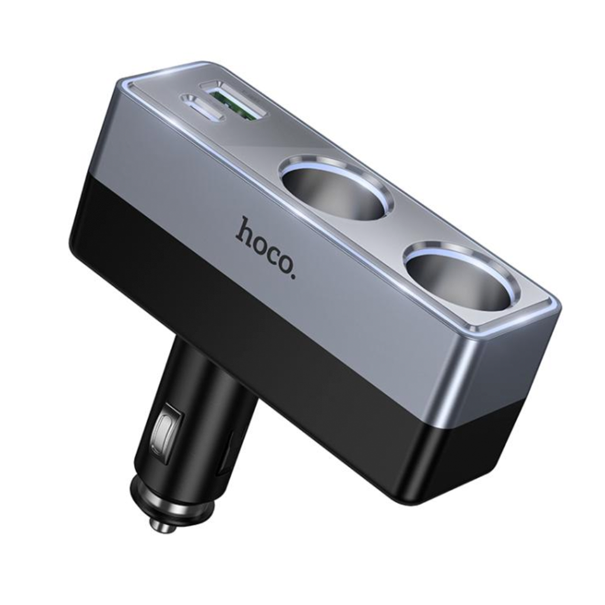 Cargador de Auto Hoco Z65b 240w Dual Puerto Tipo C Encendedor