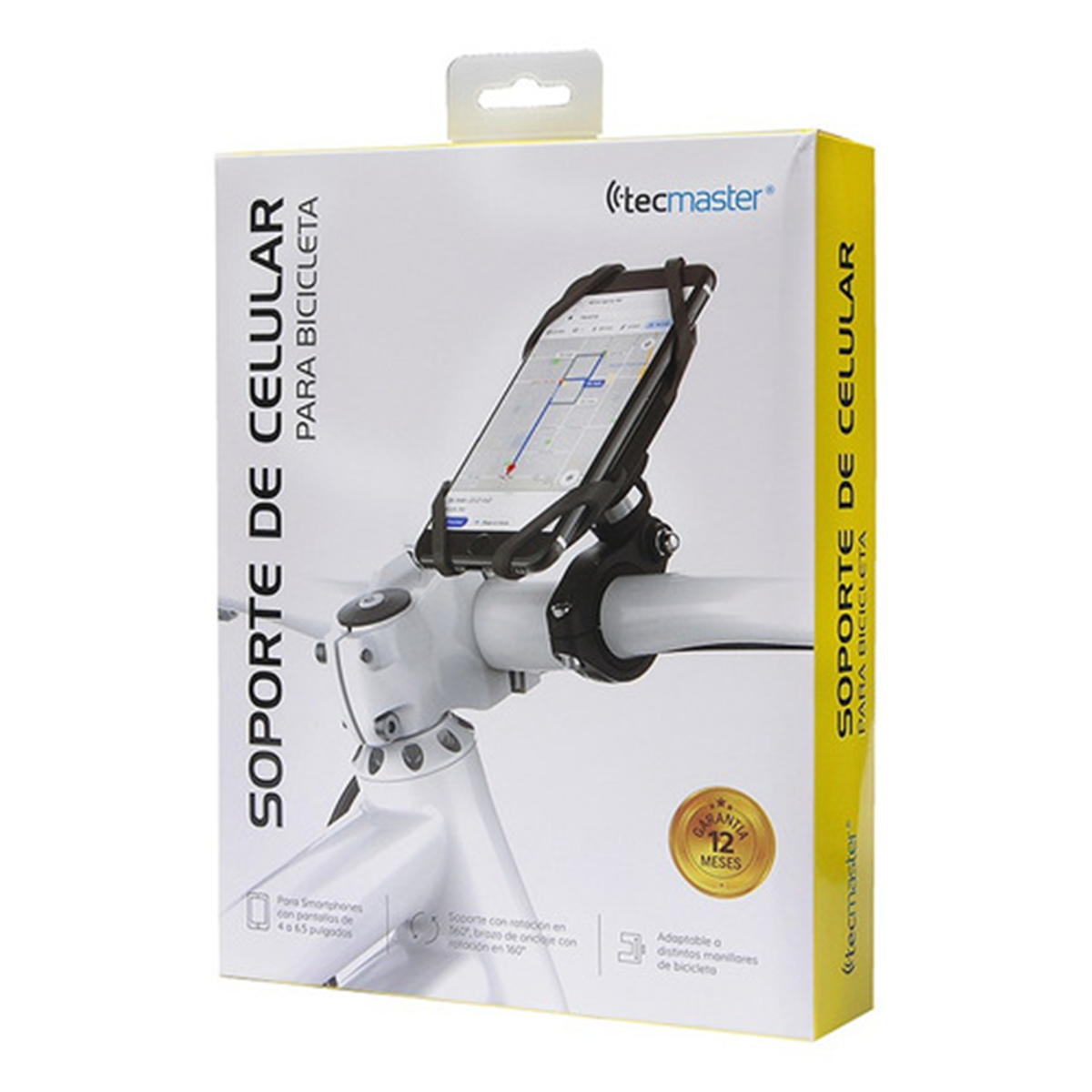 Soporte De Bicicleta Para Celular Tecmaster Negro