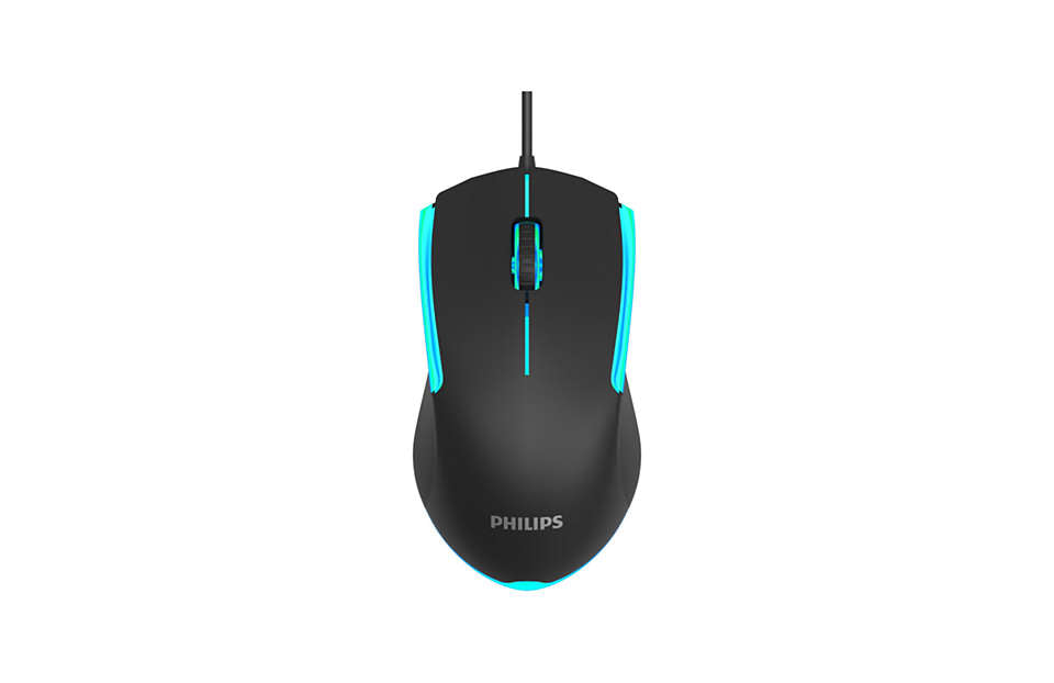 Mouse Gamer Philips G314 Momentum 1200 Dpi Negro – imagen 2