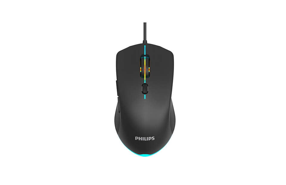 Mouse Gamer Philips G404 Momentum 2400 Dpi Negro – imagen 2